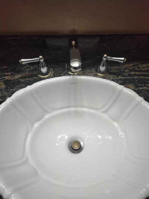 Call out for a leaking bathroom faucet  and shower. removed and replace cold and hot stems on widespread lave faucet in downstairs bathroom. Removed and replace leaking complete shower valve in master bathroom. 