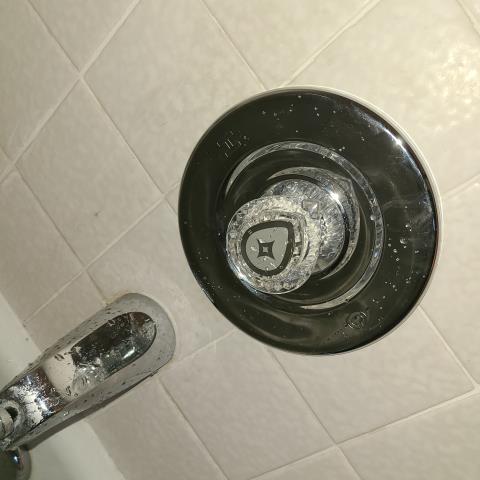 Shower Cartridge and trim: During inspection, the shower valve was found leaking due to a worn-out cartridge causing a continuous drip. The trim was also old and cracked, making replacement necessary. We will install a new cartridge and trim to restore proper function.