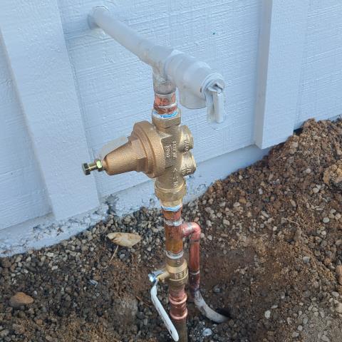 Rebuilt the main water shut-off and replaced the existing pressure regulator and gate valve with a new 1/4 turn ball valve. Rebuilt the riser and tested the system for leaks — everything is working properly with no leaks detected.

To install two retrofit Moen shower valves — one in the hallway bathroom and one in the master bathroom. We will need to cut into the tile to access and reconnect the existing water lines to the new shower valves. Additionally, we will replace the tub spout with diverter and install a new showerhead in one of the bathrooms.