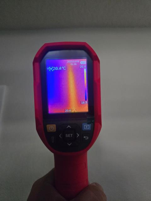 leak detection: Service Summary:
Customer reported a potential water leak coming from a drain pipe within the wall. Upon arrival, a thorough inspection was performed, including the use of a thermal imaging camera to evaluate temperature changes and moisture before opening the wall.

The scan confirmed that the pipe in question is a main drain line from the upstairs area, discharging into the main sewer line. The noise resembling a water drip was determined to be normal drainage flow within the pipe.

No active leaks were detected, and all findings checked out properly based on thermal imaging and visual assessment.