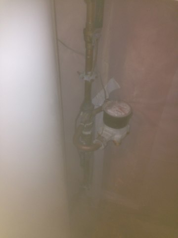 Plumbing repair call. Replace shut off valve at water main. Shut off was before water meter. 
