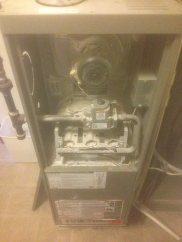 Furnace repair call. Customer has a 10 year old Lennox furnace. Model number G40UH-36A-070-11.System showing low flame signal. Install new flame sensor, and ignition. If your furnace is not working properly. Have it inspected today.