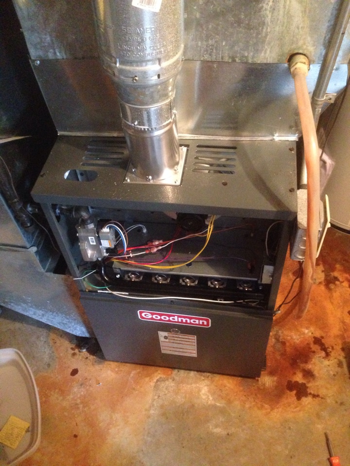 Furnace installation. Remove York furnace. Install a new goodman furnace. 