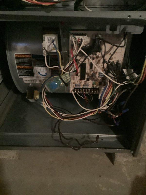 Performed scheduled maintenance on 3-year-old Lennox furnace system. Inspected electrical connections, control board, and wiring for proper operation. Visual examination confirmed all PVC venting components are properly installed with appropriate clearances. System is functioning as designed with no issues detected.