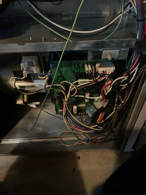 Performed scheduled MVP Heating maintenance service on Lennox furnace system. Conducted visual inspection of main unit and PVC ventilation assembly, followed by inspection of internal control board and electrical connections to ensure proper functionality. Service was rescheduled from previous appointment on 12/2.