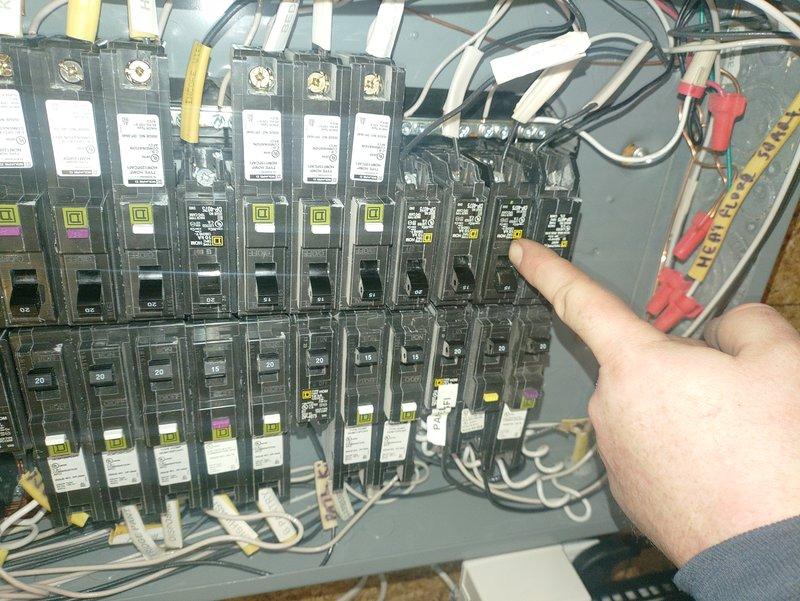 Performed comprehensive inspection of main electrical panel in response to fixture installation estimate request. Identified and documented circuit breaker conditions and load distribution across panel. Customer's 7-year-old home has adequate capacity for proposed new fixtures, with parts ordered for second appointment installation.