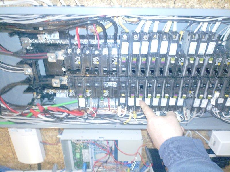 Performed comprehensive inspection of main electrical panel in response to fixture installation estimate request. Identified and documented circuit breaker conditions and load distribution across panel. Customer's 7-year-old home has adequate capacity for proposed new fixtures, with parts ordered for second appointment installation.