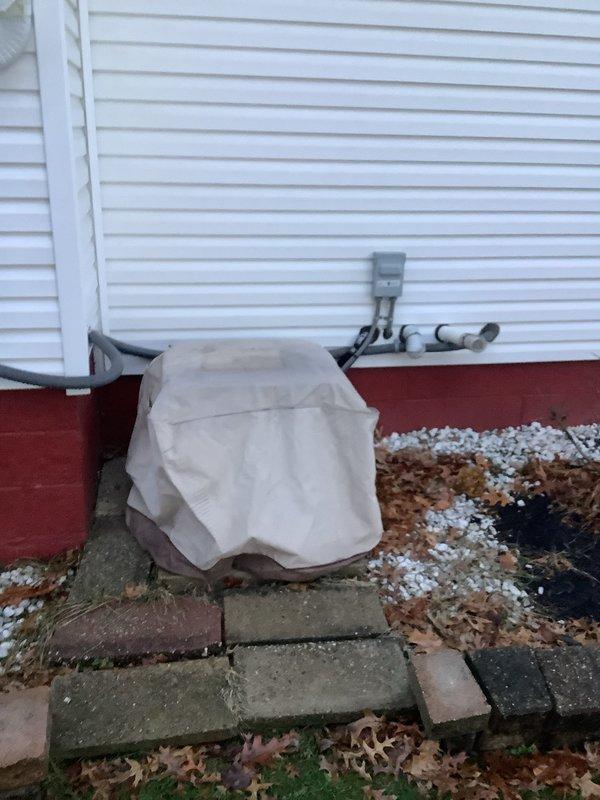Completed installation of a high-efficiency 90% Furnace and Air Conditioning system. Installed the outdoor condenser unit on paver stones with proper electrical connections at the exterior wall. Mounted the new furnace in the basement with dual PVC venting and connected all necessary ductwork and control wiring.