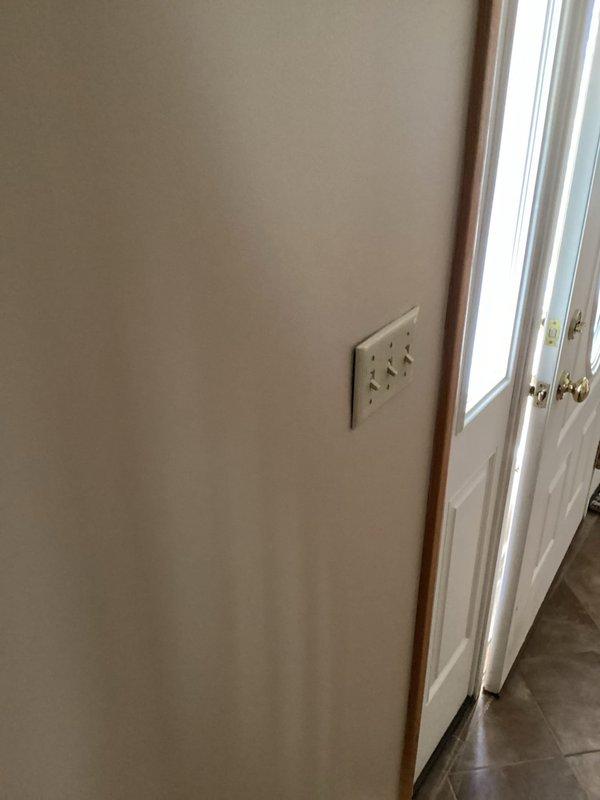 Diagnosed and repaired non-functional light switches in home. Identified loose wiring connections in 3-gang switch box causing power loss to multiple switches and exterior lighting. Secured all connections and verified proper circuit operation with successful restoration of power to all affected fixtures.