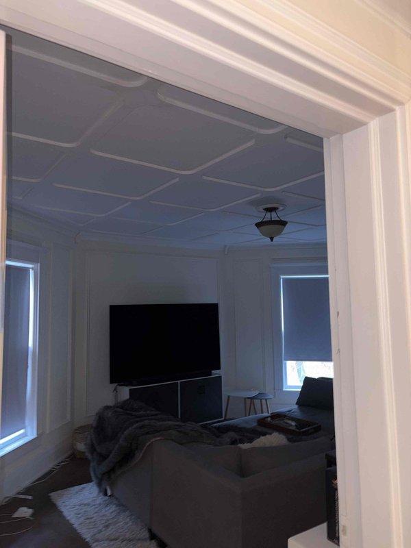 Conducted a comprehensive HVAC replacement estimate for a remodel project with no existing system currently in place. Assessment included evaluation of space requirements for new furnace, air conditioning unit, and complete ductwork installation in a residential interior with ornate trim work and hardwood flooring.