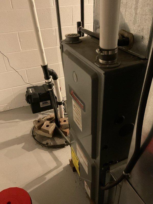 Performed recurring heating maintenance service and installed previously forgotten duct plugs. Inspected furnace system, including all connections, venting, and water lines. No operational issues observed with the heating unit at this time.