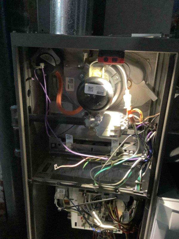 Performed scheduled furnace maintenance service, renewing customer's maintenance membership during the visit. Conducted comprehensive system inspection, including examination of internal components and blower assembly. Completed combustion analysis testing with readings of 9.7% natural gas, 23 ppm CO, 80.6% efficiency, and 6.3% CO₂, confirming unit is operating within acceptable parameters.