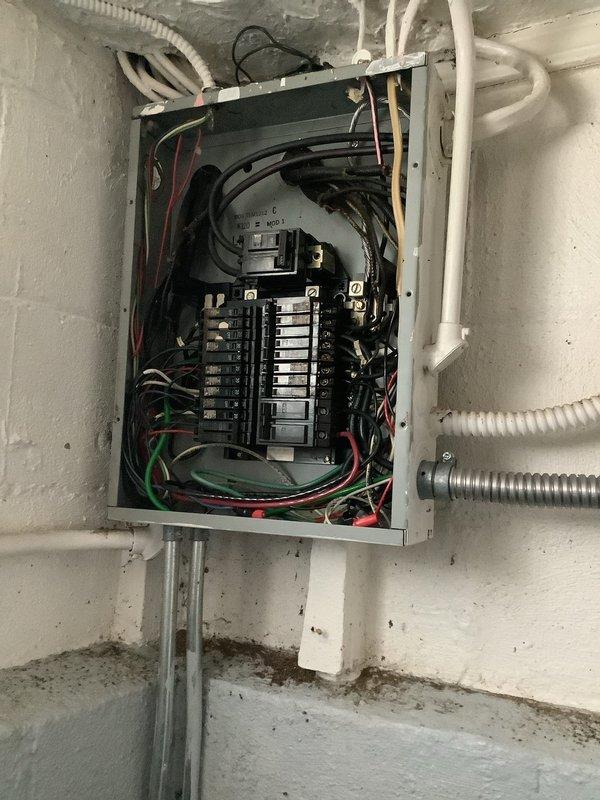 Responded to service call for electrical line detached from house due to tree impact. Inspected breaker panel for any internal damage and verified all circuit connections were secure. Successfully reattached service entrance conductors to building and ensured proper grounding and weatherproofing of connection point.