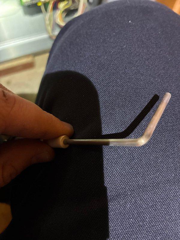 Performed scheduled furnace maintenance for MVP member on 5-year-old unit. Conducted comprehensive tune-up including electrical testing with Fieldpiece SC260 multimeter, verifying voltage readings of approximately 49.1V across components. Utilized hex key tool during service to access and adjust internal mechanisms as part of standard preventive maintenance protocol.