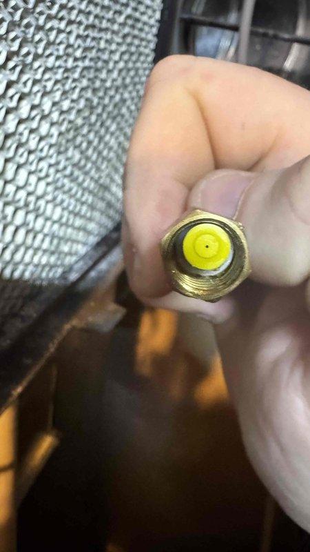 Performed scheduled BS-MVP heating maintenance visit on 14-year-old system. Conducted combustion analysis with gas analyzer showing CO at 17ppm, O2 at 94.1%, CO2 at 5.9%, and exhaust temperature at 101°F. Inspected gas valve and connection components, confirming proper operation of system.