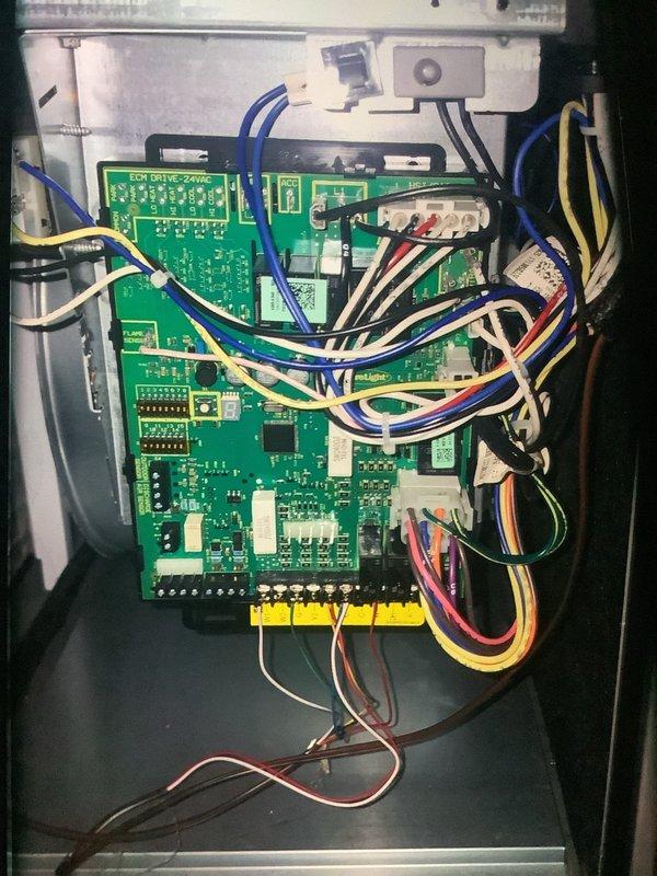 Performed routine maintenance on 4-year-old BS-MVP cooling system. Inspected control board and wiring connections, confirming all terminals and components are in good working condition with no visible deterioration. Examined filter area and equipment housing for proper sealing and ventilation.