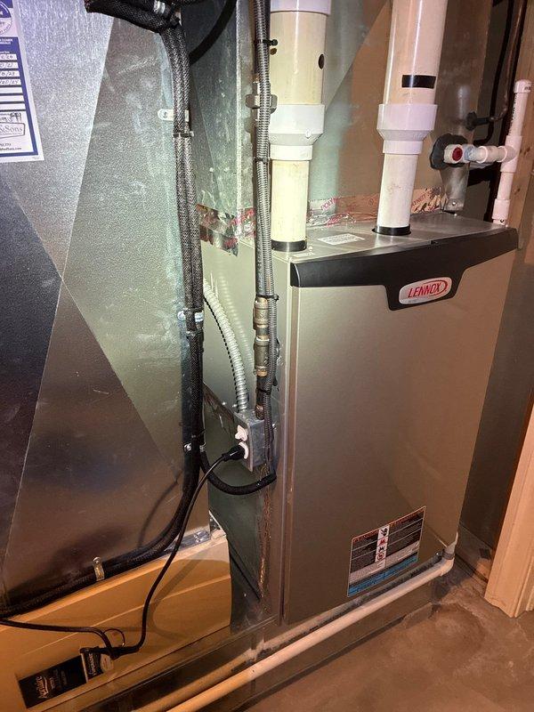 Performed annual heating maintenance on Lennox furnace system. Inspected all components including gas lines, electrical connections, and ventilation system. Used hex tool to make necessary adjustments to ensure optimal system performance and efficiency.