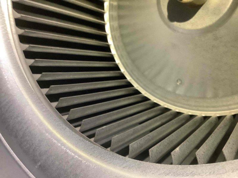 Performed routine maintenance on 2-year-old furnace. Inspected and cleaned blower wheel assembly which showed minor dust accumulation. Examined control board and electrical connections for proper function, confirming all terminal connections and components were secure. Informed customer about plan renewal options.