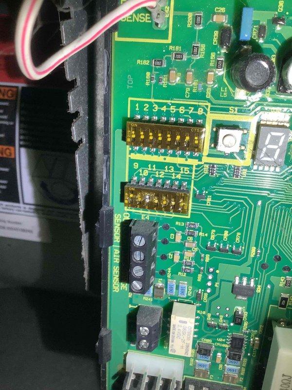 Performed scheduled maintenance visit on 6-year-old heating system. Inspected control board circuitry and DIP switch settings, confirming proper electronic configuration. Examined blower wheel assembly for proper operation, noting normal wear but satisfactory condition with no immediate service concerns.