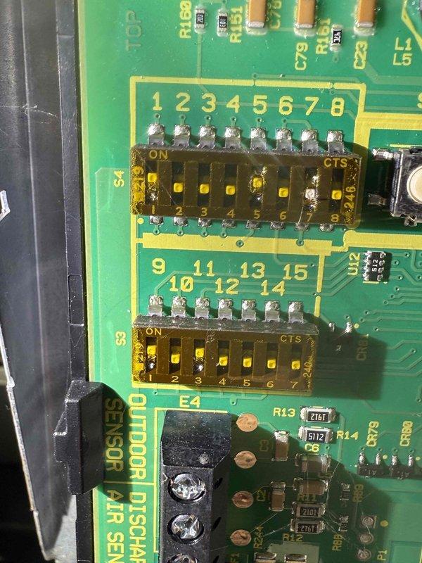 Performed scheduled MVP Heating maintenance service on a 5-year-old system. Inspected circuit board components including DIP switches and outdoor discharge sensor connections. Examined mechanical assembly including mounting brackets and electrical wiring. Replaced humidifier filter as specified in the service request.