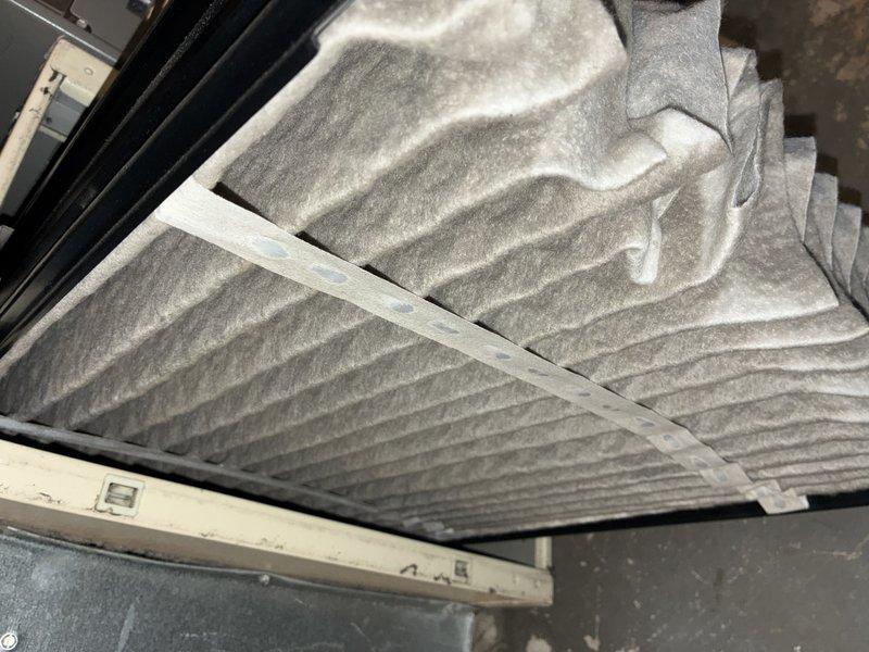 Performed routine maintenance on 6-year-old furnace. Inspected all internal components including wiring, mechanical parts, and safety switches. Checked ductwork connections and condensate drainage system. Examined and confirmed proper installation of pleated air filter in ventilation system. All systems functioning normally with no issues identified.