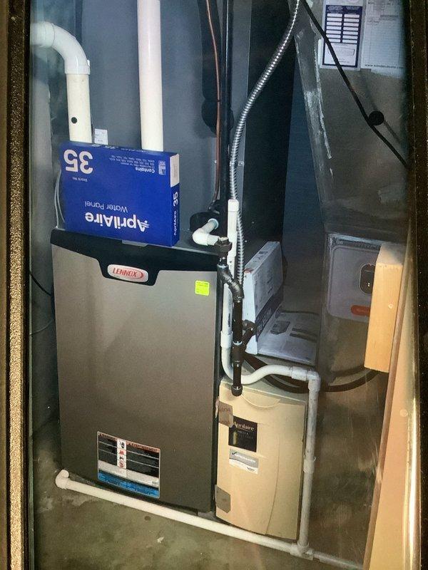 Completed scheduled MVP Heating Visit on 14-year-old Lennox system. Performed comprehensive maintenance including inspection of furnace components, checked ventilation system integrity, and verified proper operation of humidifier (Aprilaire). System is functioning within normal parameters.