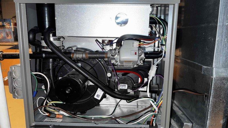 Performed scheduled MVP heating maintenance visit with focus on humidifier inspection. Conducted thorough examination of furnace interior components including blower motor assembly and control board. Inspected electrical connections and wiring integrity throughout system to ensure proper operation.