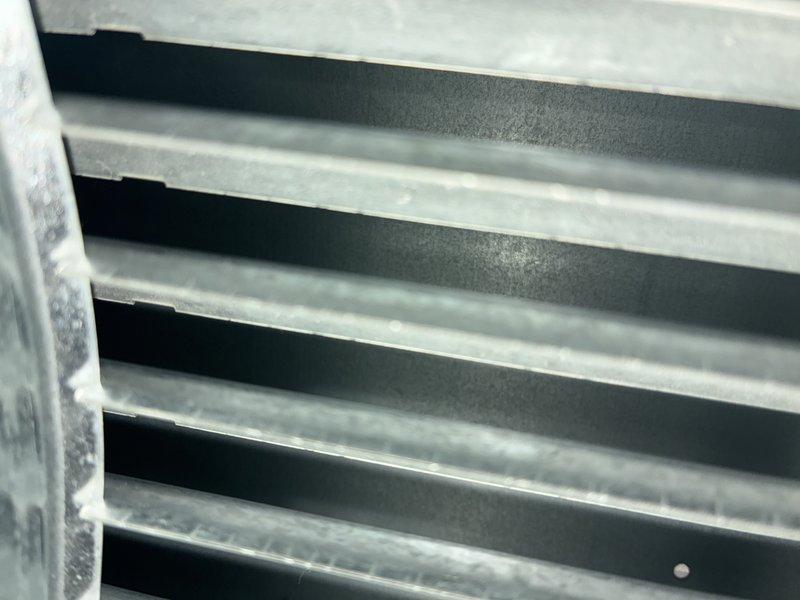 Performed scheduled MVP furnace maintenance service on 4-year-old unit. Inspected and cleaned air filter which showed normal dust accumulation. Examined heat exchanger fins and ventilation components, confirming proper condition and airflow. All systems functioning within normal parameters.