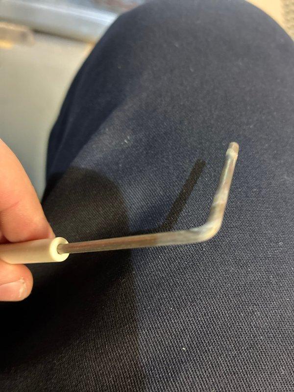 Performed routine maintenance on 5-year-old MVP BS-MVP heating system. Inspected gas burner flames which showed proper blue color indicating good combustion. Checked and cleaned condensate drain tube to prevent potential blockages and ensure proper system drainage.