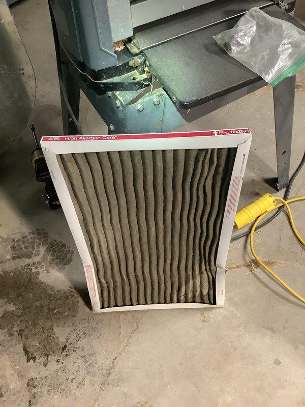 Responded to service call for Kelvinator furnace short-cycling issue where unit was shutting off after approximately 10 minutes of operation despite producing heat. Inspection revealed heavily soiled air filter causing restricted airflow. Replaced dirty filter to restore proper system operation and airflow. Verified proper furnace function through complete heating cycle with normal temperature rise at thermostat.