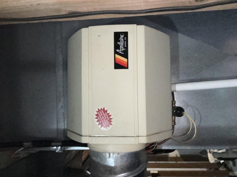 Performed routine maintenance on 9-year-old furnace as part of MVP recurring service program. Inspected AprilAire humidifier installation and condition. Examined electrical control panel components including wiring connections, circuit boards, and motor assembly to ensure proper functionality for the heating season.