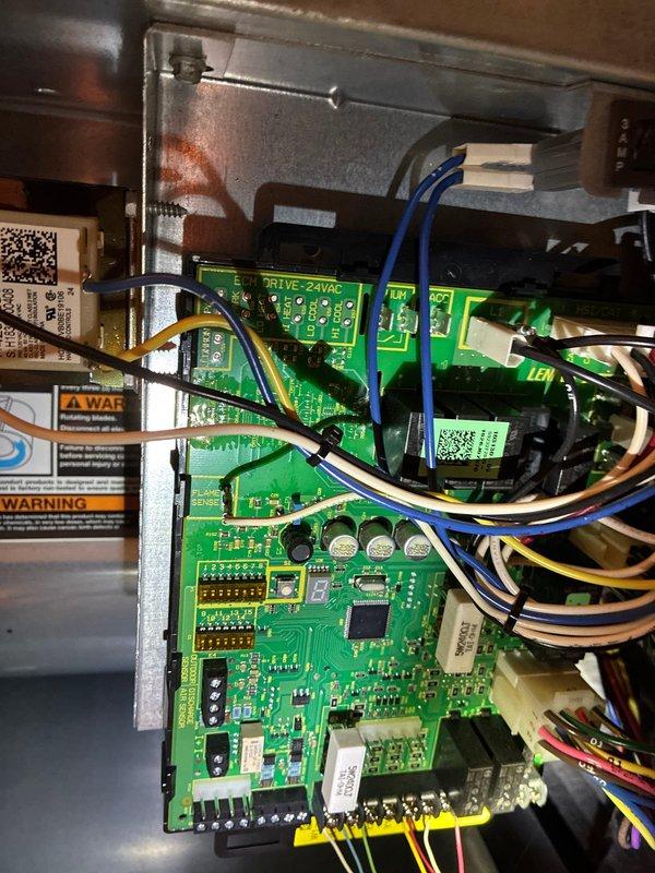 Performed scheduled maintenance tune-up on furnace system. Inspected electronic control module (ECM) and verified proper functionality of the circuit board and wiring connections. Replaced damaged L-bracket component. Assessed ductwork condition for potential cleaning requirements as requested by homeowner.