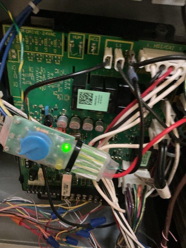 Performed scheduled heating maintenance service for MVP customer who was rescheduled from previous appointment. Replaced air filters in the HVAC system and inspected control board circuitry, confirming proper electrical connections and functionality of all components.