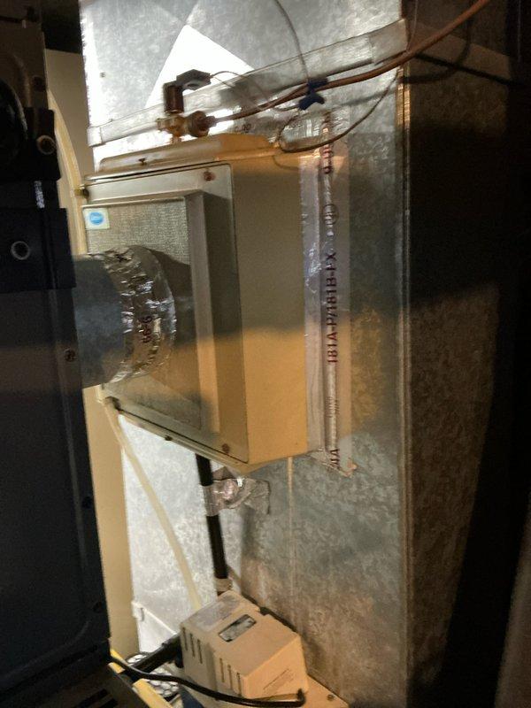 Completed estimate for customer requesting dual quotes - one for single stage 80% efficiency furnace replacement only, and another for complete HVAC system replacement. Inspected existing installation in basement utility area, noting current setup with associated ductwork, electrical connections, and plumbing. Discussed financing options including 0% interest possibilities for project implementation.