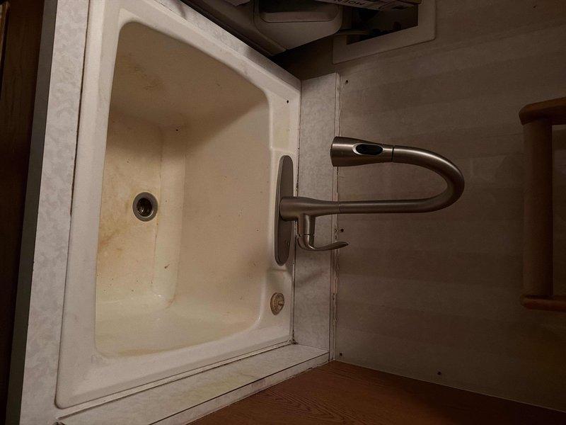 Completed installation of four new lavatory faucets with traps and shut-offs, a deck-mounted laundry faucet with shut-offs, and a new kitchen faucet with shut-offs as quoted. Additionally, cut out and replaced shut-offs to washer box in basement. All installations were completed after parts were retrieved from will call location.