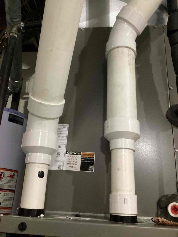 Performed scheduled MVP heating maintenance service on 13-year-old system. Replaced 24x10 filter at no charge per previous arrangement. Inspected and photographed PVC ventilation components and internal control board/wiring assembly - all components functioning properly with no issues identified.