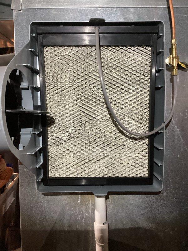 Performed scheduled MVP heating maintenance service on Lennox furnace. Inspected all components including filter and humidifier system, verified proper installation of PVC exhaust/intake piping, and examined connections. System is functioning properly with no issues identified.