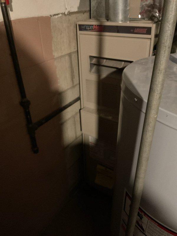 Responded to no heat complaint on Lennox WhisperHeat furnace. Diagnosed cycling issue with thermostat repeatedly turning on and shutting off. Inspection of furnace installation in basement utility area revealed no warranty-applicable issues. Customer advised problem not related to recent installation.