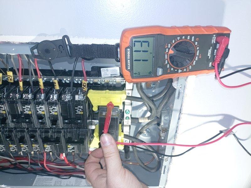 Responded to customer concern regarding potential meter socket hazard after neighboring condo fire. Performed comprehensive electrical panel inspection, including multimeter testing of circuit breakers and verification of proper voltage readings. Inspected exterior utility meter installation and confirmed meter socket requires replacement as previously diagnosed.