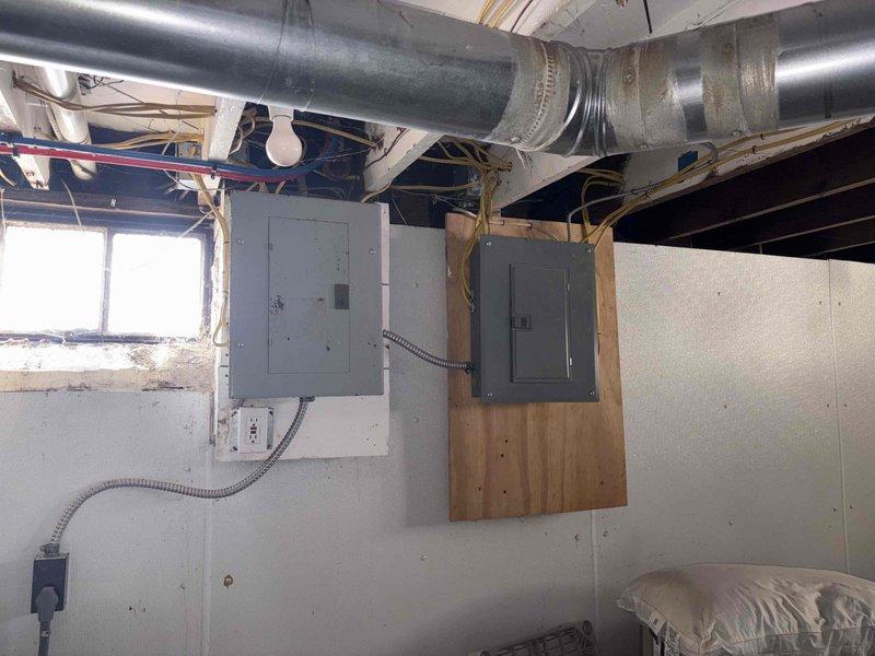 Conducted site assessment of basement to evaluate options for adding return air ductwork. Inspected existing HVAC system including main trunk line and electrical components. Took measurements of available space and existing ductwork to determine optimal routing for new return air path to basement.