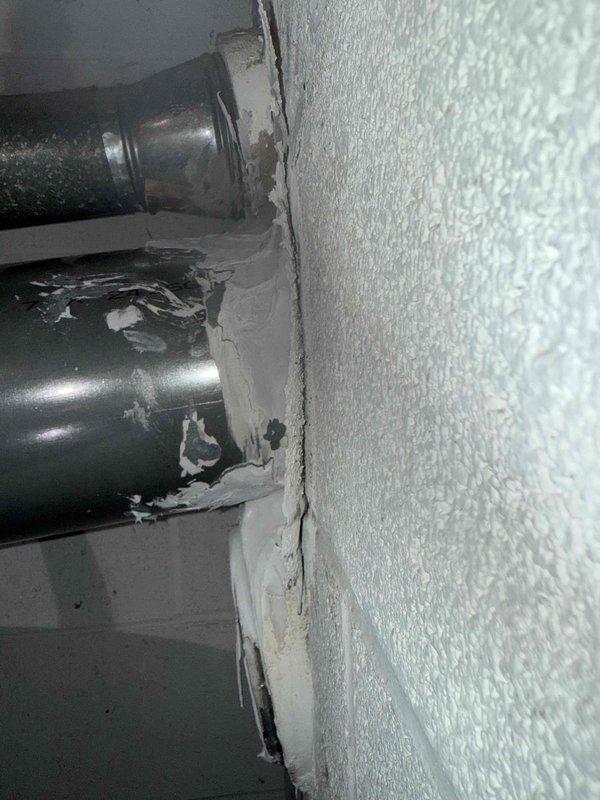Performed scheduled maintenance on boiler system and identified deteriorated sealant where exhaust pipe enters chimney. Inspected pressure regulator valve and water system components, confirming proper operation with all readings within normal parameters. Recommended repair of deteriorated chimney connection to prevent potential exhaust leakage.