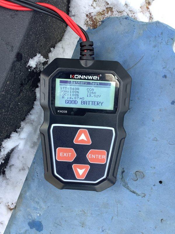 Performed scheduled maintenance service on a 14 KW residential generator system (7 years old). Conducted comprehensive diagnostic testing with KW208 analyzer, which confirmed battery is in excellent condition (SOH:100%, CCA:516A, 13.52V). System operating properly with green indicator light active; no issues identified during inspection.