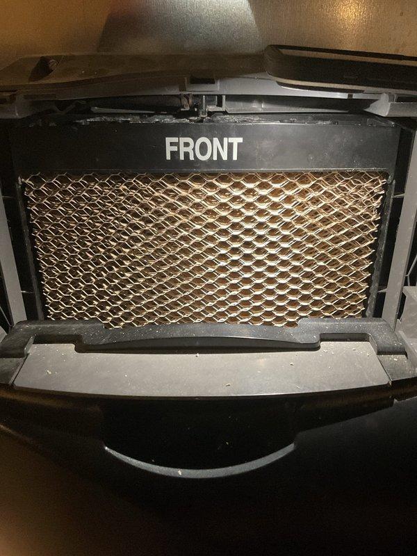 Completed MVP Heating Visit at multiple locations as scheduled. Inspected HVAC system and identified heavily soiled air filter with significant dust accumulation in honeycomb mesh. Replaced dirty filter with new unit to ensure proper system airflow and optimal heating performance.