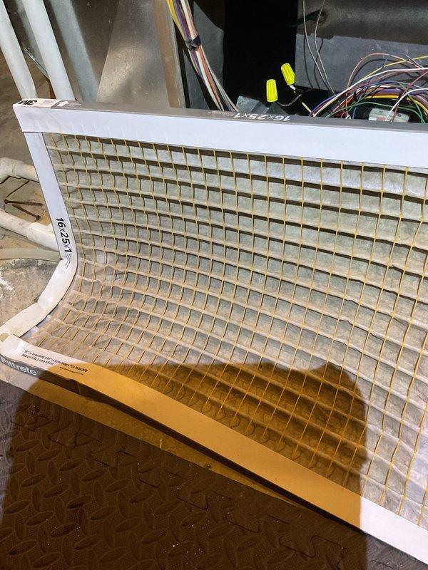 Completed scheduled MVP Heating maintenance service at multiple locations. Inspected and identified a partially soiled air filter requiring replacement. Performed combustion analysis using Bacharach Fyrite INTECH analyzer, confirming efficient system operation with 93.1% efficiency, proper O₂ (7.1%), CO₂ (7.8%) levels, and safe CO readings (16 ppm) within acceptable parameters.