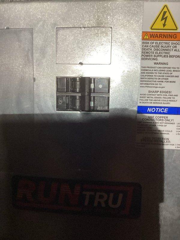Responded to service call for non-functioning furnace recently installed with AC system. Inspection revealed incorrect electrical switch installation (single switch instead of required double switch). Verified circuit breaker panel configuration and electrical connections at the furnace. Installed proper double switch to restore furnace operation.
