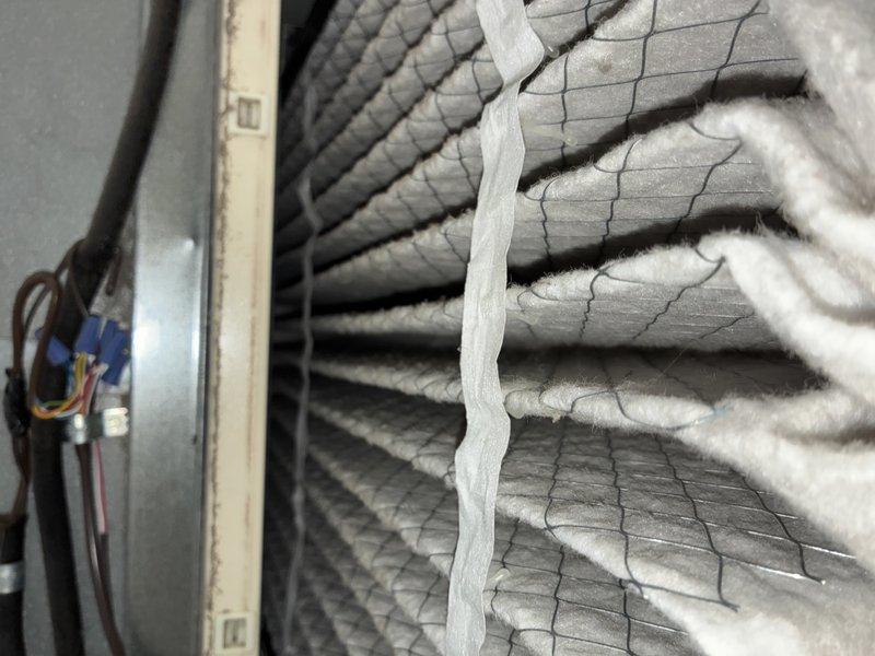 Performed scheduled MVP Heating maintenance service on a 4-year-old system (rescheduled from 11/6). Inspected air filter which showed significant dust accumulation indicating replacement is needed. Examined control board and wiring connections, ensuring all electrical components were properly secured and functioning.