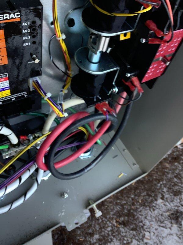 Performed diagnostic assessment on 10-year-old generator that failed to activate during recent power outage. Inspected control panel wiring connections at AUX terminals and AC1-AC4 connection points. Identified and repaired loose wiring in the transfer switch control circuit, ensuring proper communication between generator and main electrical system.