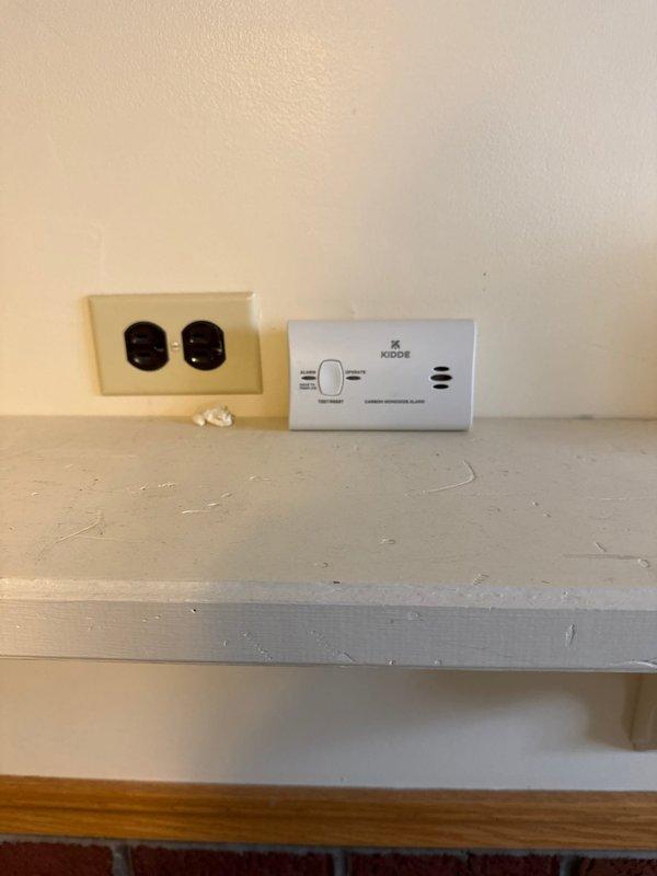 Completed installation of 80% efficiency Lennox furnace as scheduled follow-up service. System properly connected to existing ductwork in utility area adjacent to water heater. Installed and verified functioning Kidde carbon monoxide detector as required by safety regulations.