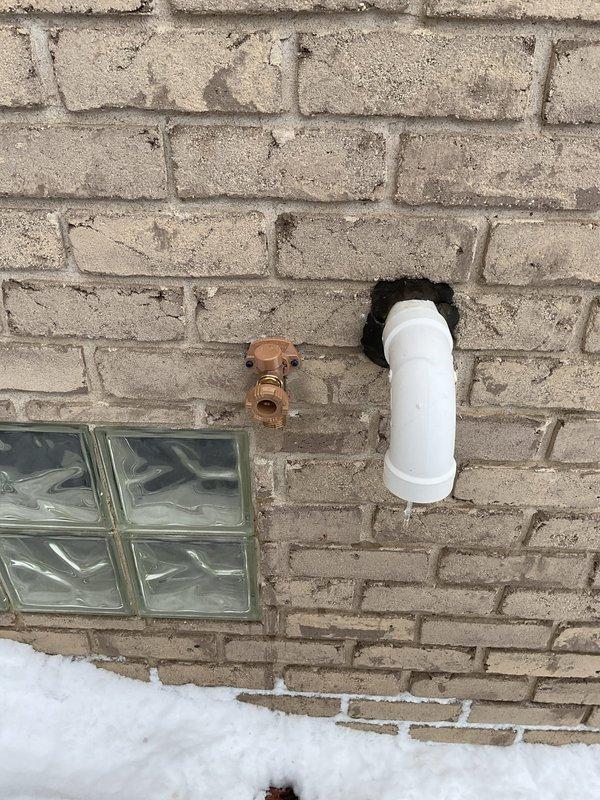 Completed replacement of hot and cold water spigots in garage and replaced exterior spigot mounted on brick wall. All installations were properly fitted and tested for functionality to ensure no leaks at connection points.