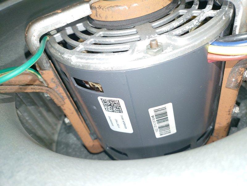 Diagnosed non-operational furnace and identified blower motor failure as the root cause. Replaced damaged blower motor assembly, resolving the issue and restoring proper system function. Additional inspection revealed potential heat exchanger crack which was documented for future monitoring.